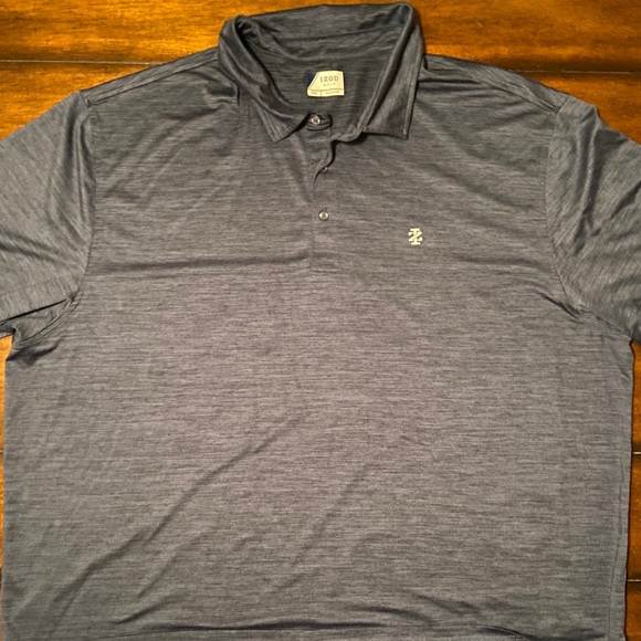 IZOD Heather Navy Golf Polo 4XL - Picture 4 of 4